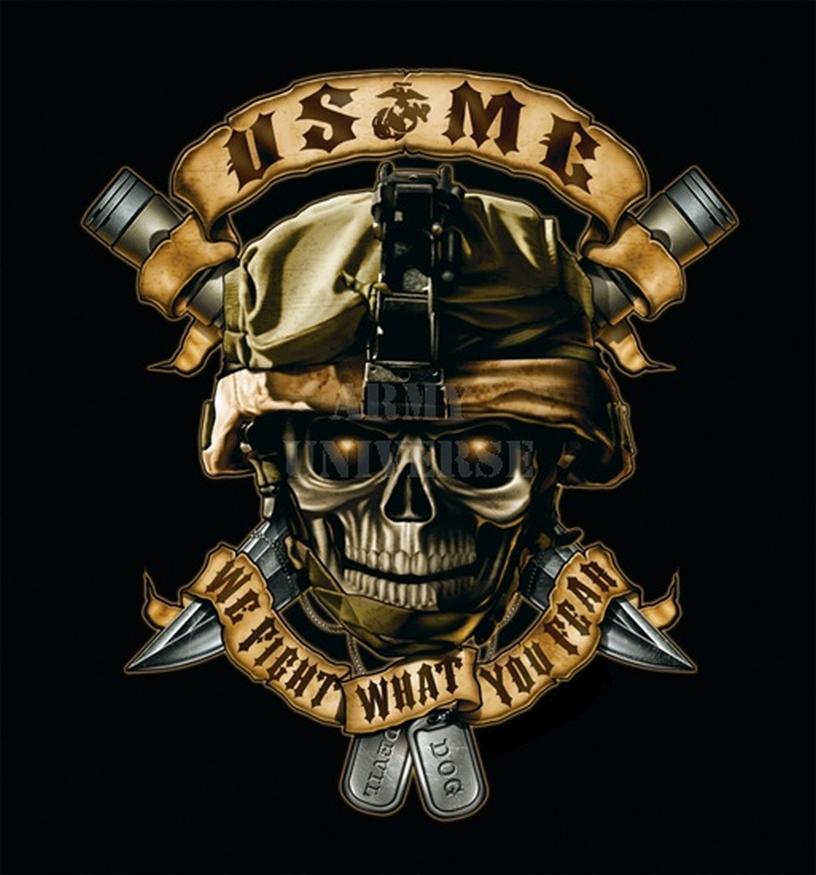 nosotros fondo de pantalla del cuerpo de marines,cráneo,ilustración,hueso,camiseta