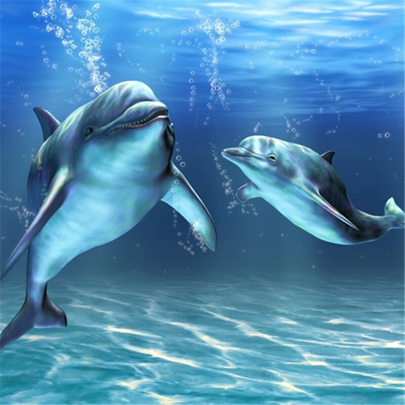 fondo de pantalla de delfines 3d,delfín nariz de botella común,delfín,mamífero marino,delfín común de pico corto,delfín nariz de botella