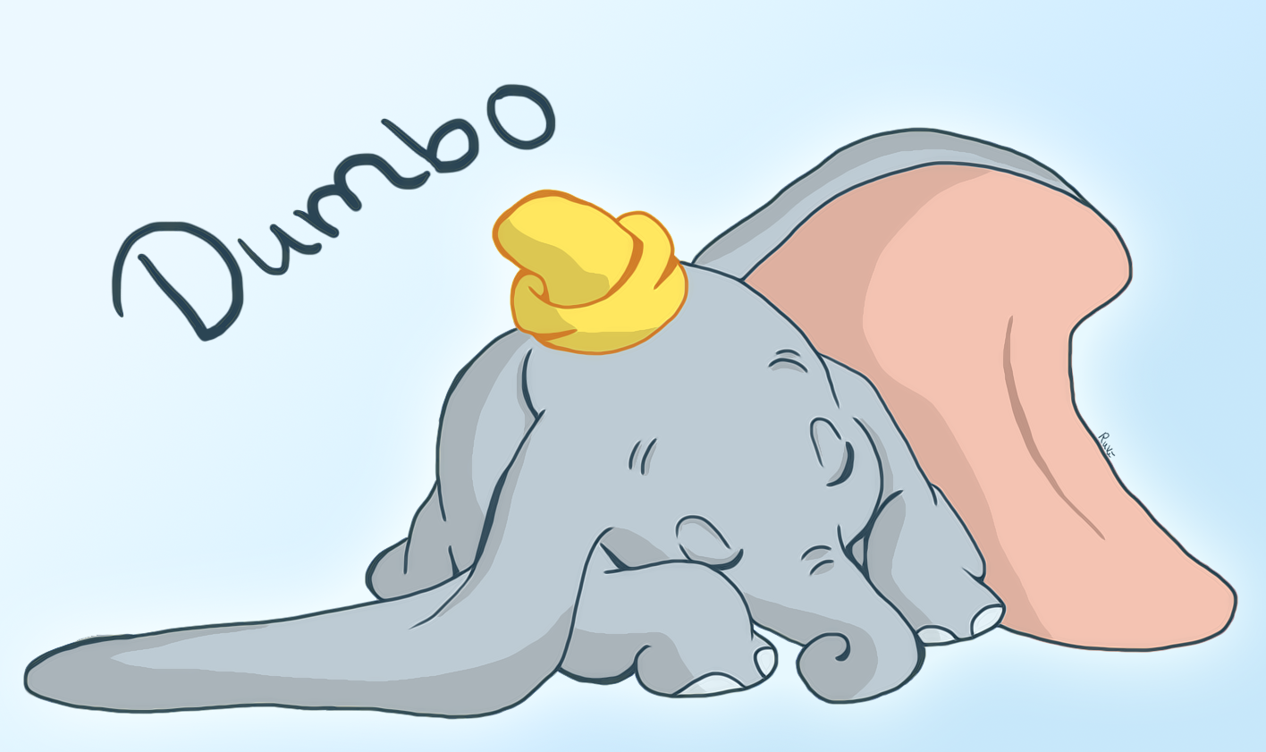 dumbo tapete,karikatur,walross,illustration