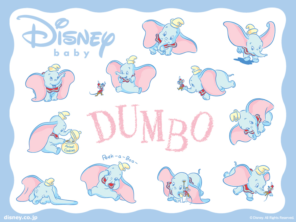 papel tapiz dumbo,texto,dibujos animados,clipart,figura animal,gráficos