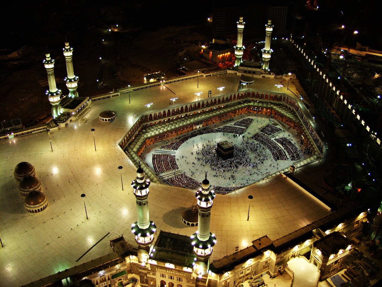 scarica lo sfondo islami,città,mecca,architettura,costruzione,notte