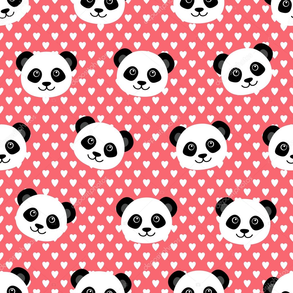 carta da parati panda,modello,design,linea,rosa,orso