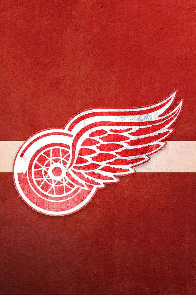 Download Detroit Red Wings Logo Overlay Wallpaper