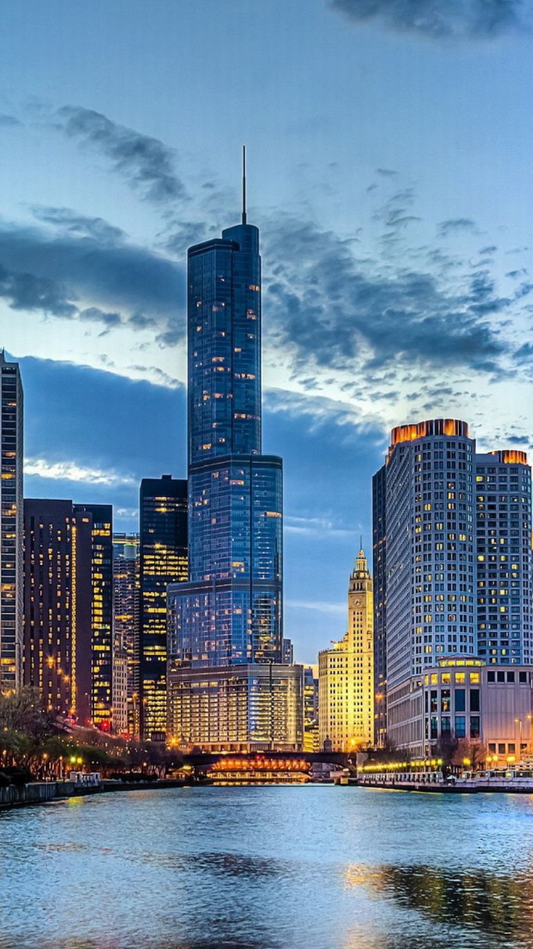 シカゴのiphoneの壁紙 市 首都圏 都市の景観 超高層ビル スカイライン Wallpaperuse
