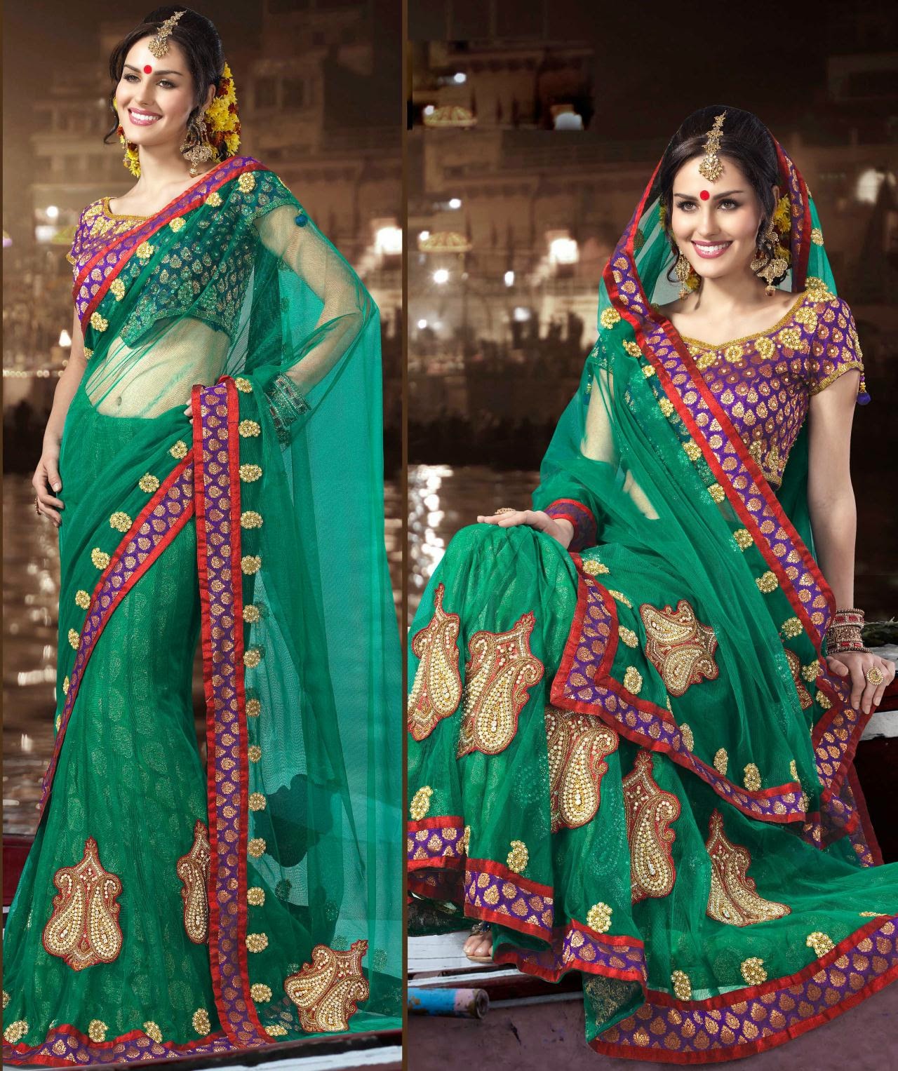 dulha dulhan fondo de pantalla hd,verde,sari,ropa,amarillo,rosado