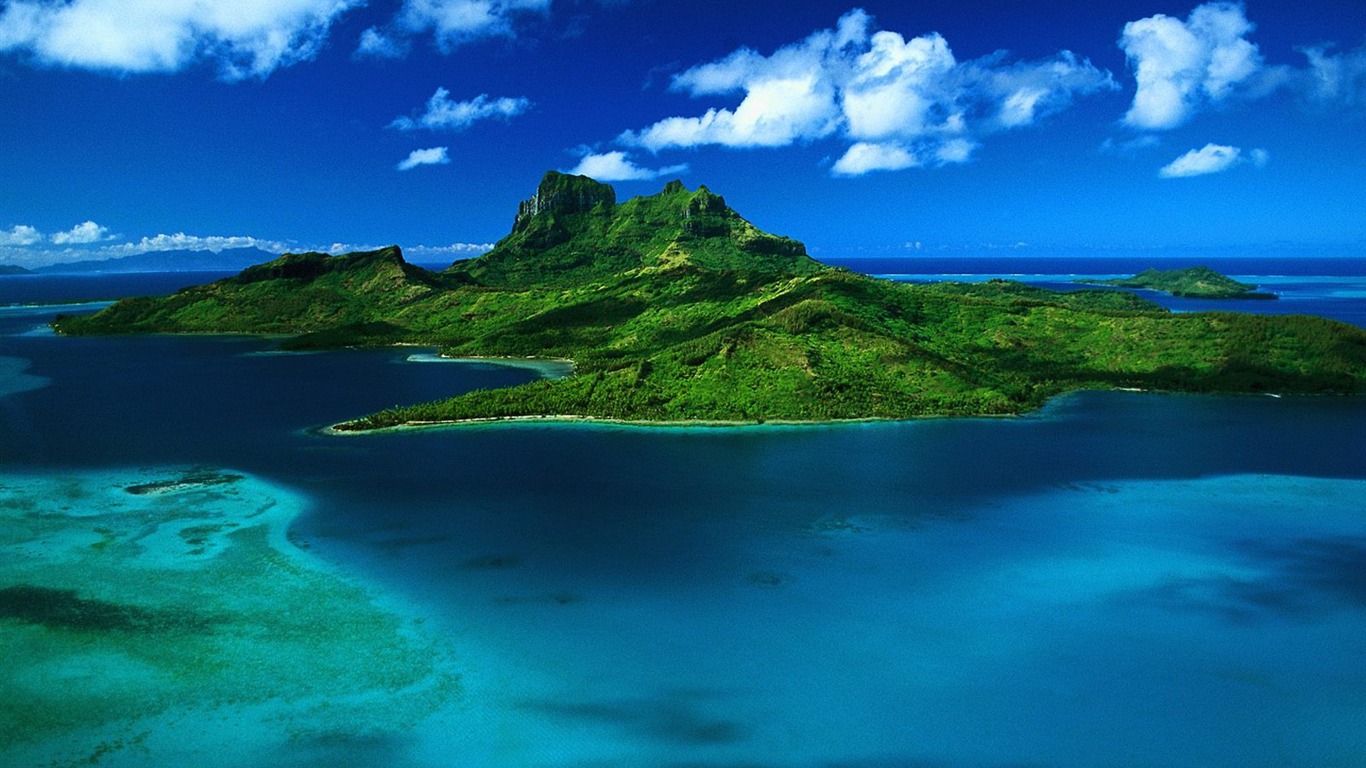 tahiti wallpaper,naturaleza,paisaje natural,cielo,agua,azul