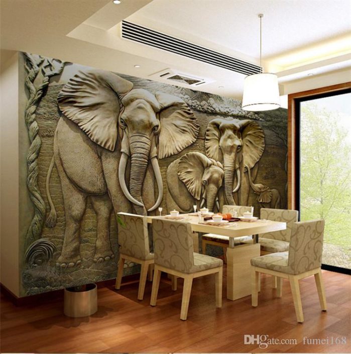 papier peint personnalisé inde,design d'intérieur,l'éléphant,chambre,mur,éléphants et mammouths