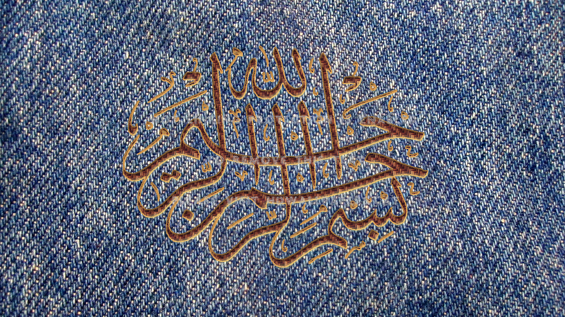 muslimischer gott tapete,denim,textil ,tasche,schriftart,stich