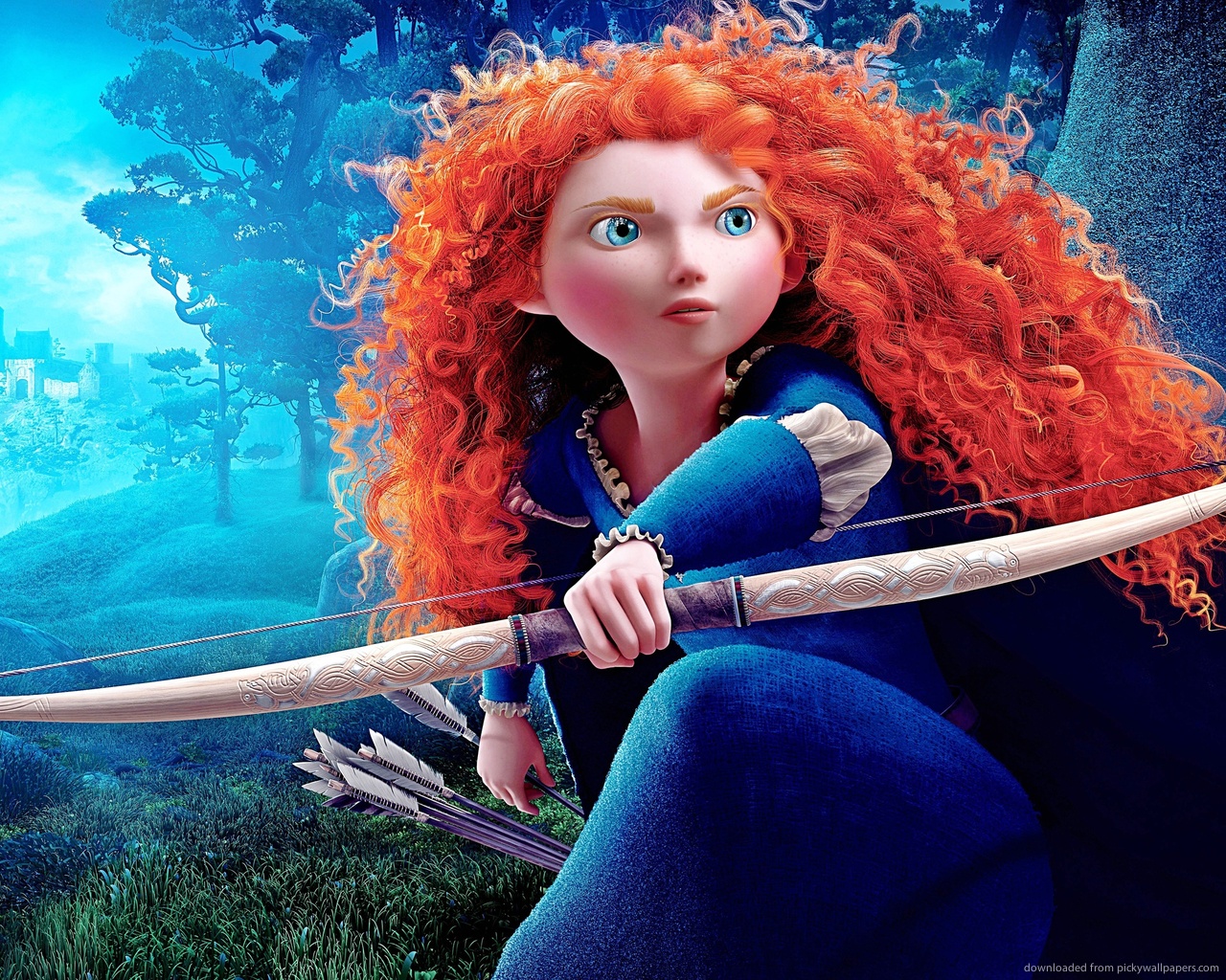 Princess Merida Brave Wallpaper - Brave Movie Workout- WallpaperUse