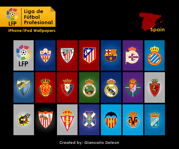 Download La Liga Teams Logo Wallpaper