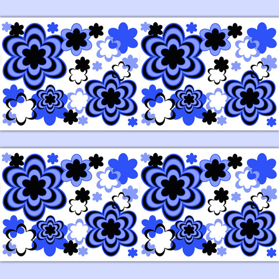 borde de papel tapiz moderno,azul cobalto,azul,modelo,diseño,ornamento