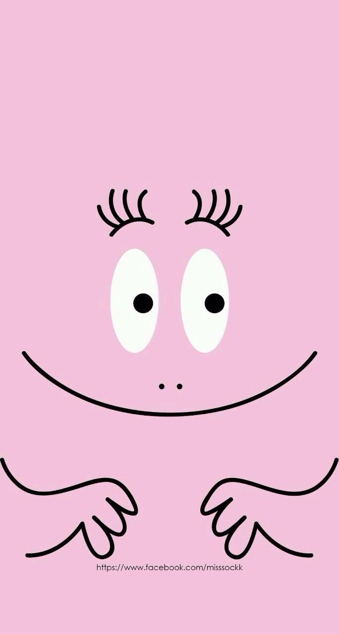 Barbapapa Wallpaper Pink Face Cartoon Facial Expression Head Wallpaperuse