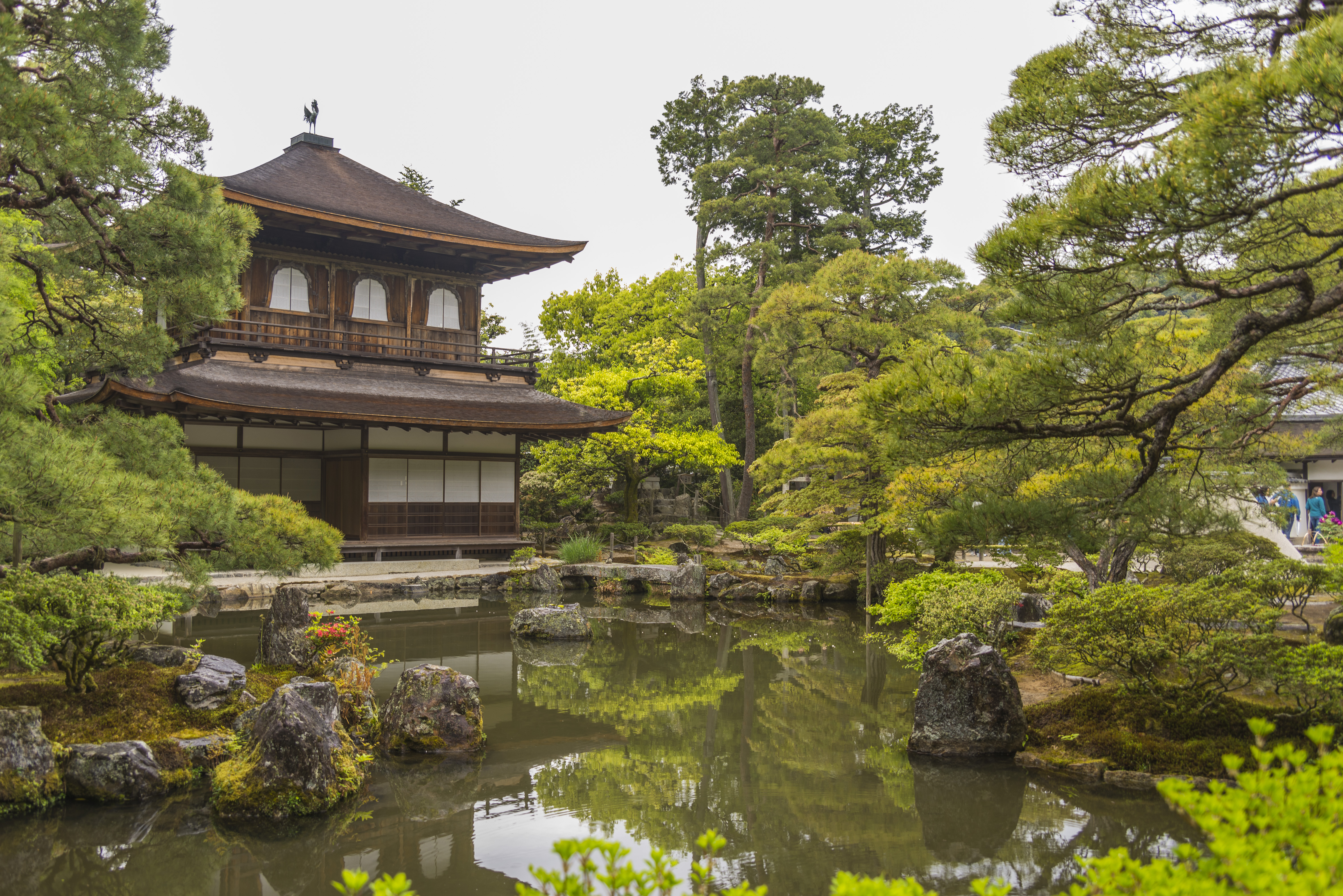 papier peint japon,la nature,architecture japonaise,jardin,étang,architecture chinoise