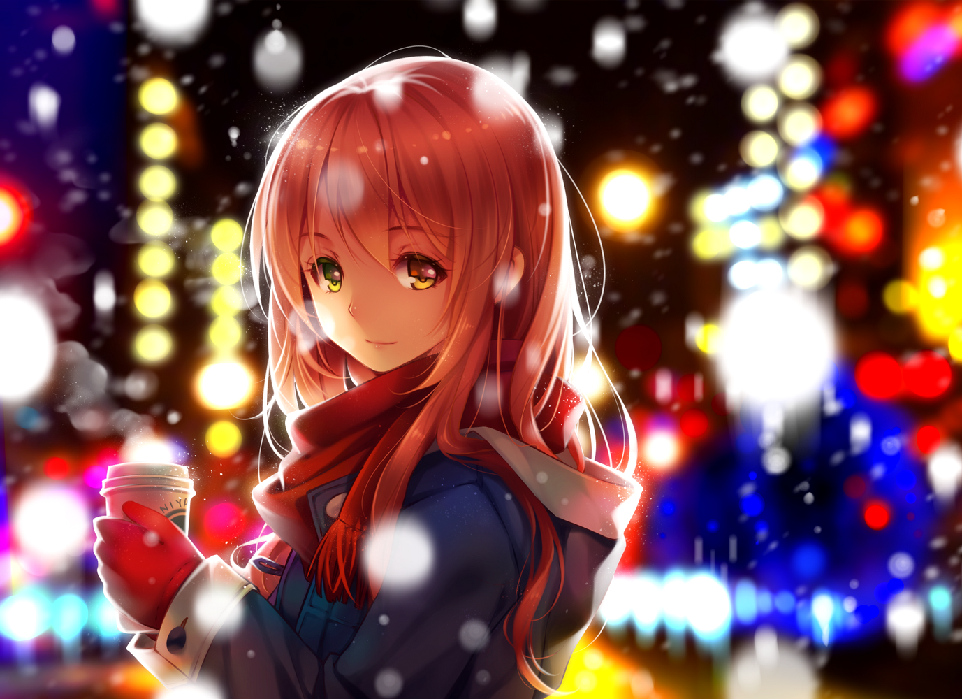 Anime Winter Anime Girl Hd Winter Wallpaperuse