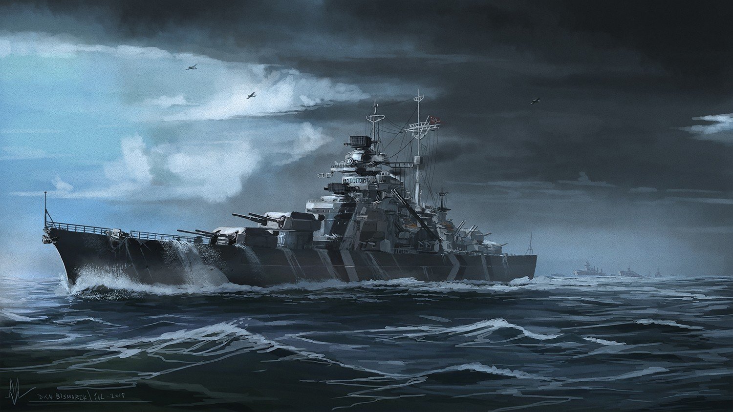 carta da parati bismarck,corazzata,nave da guerra,nave,incrociatore pesante,veicolo