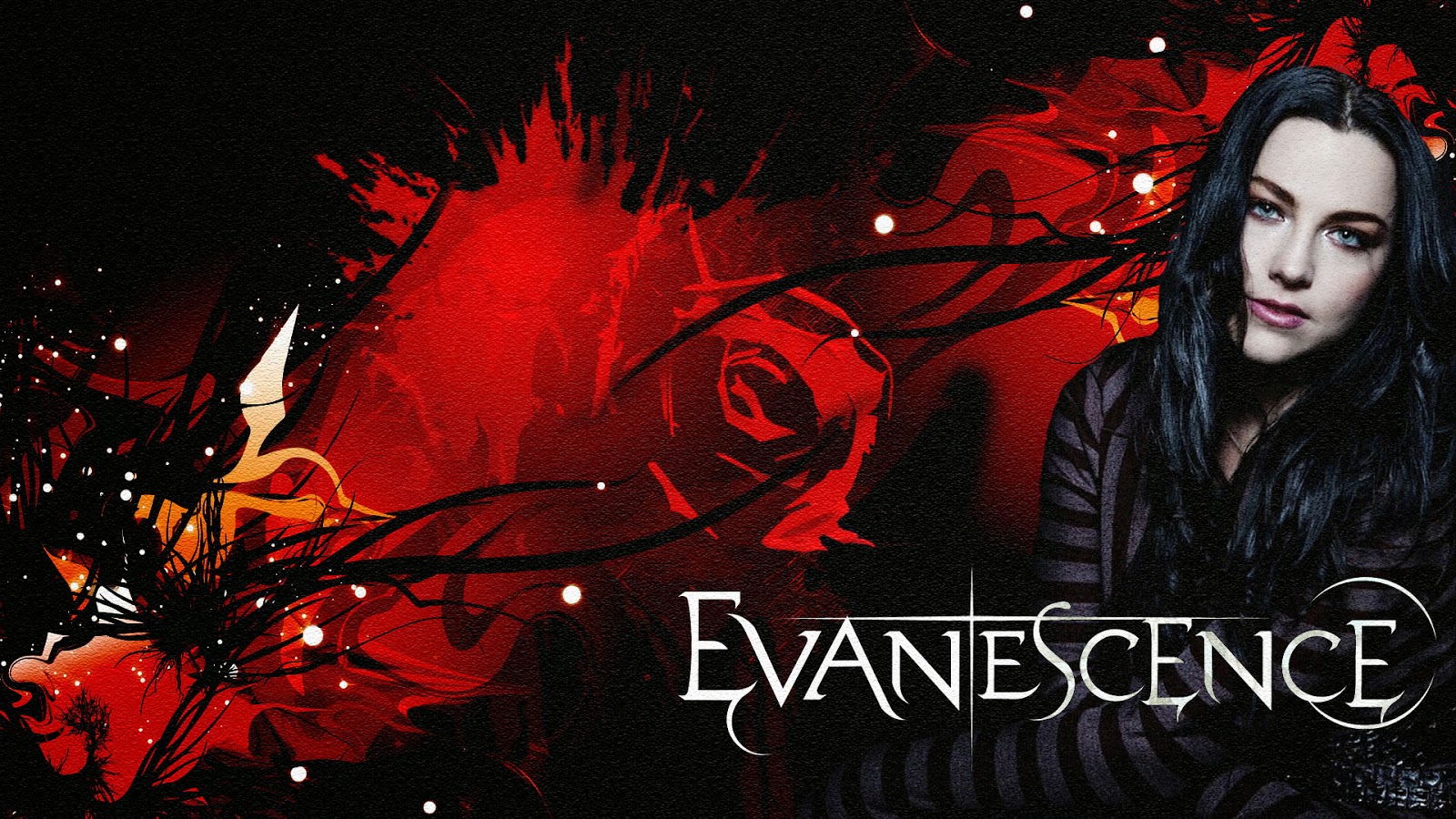 papel tapiz evanescence,rojo,fuente,portada del álbum,cg artwork,diseño gráfico
