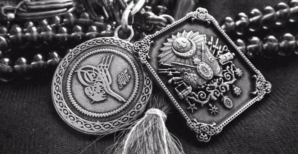 carta da parati osmanl,medaglione,pendente,argento,argento,metallo