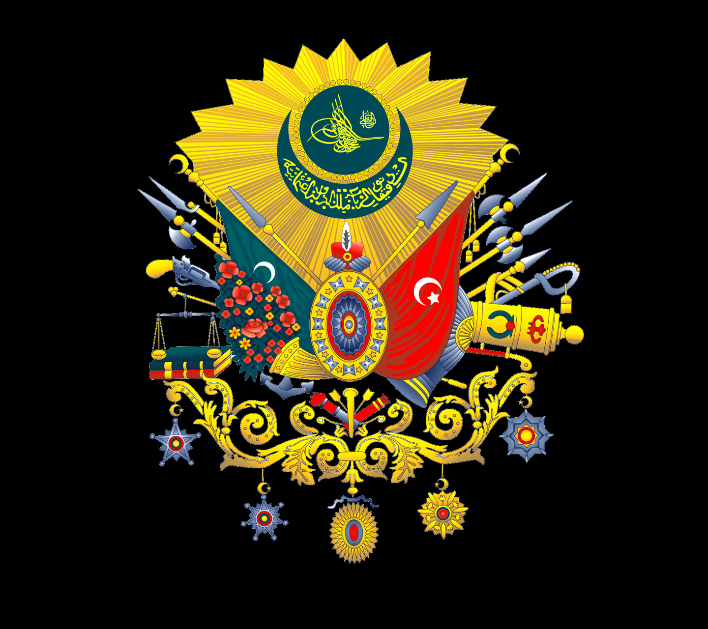 osmanl wallpaper,emblema,cresta,insignia,ilustración,símbolo