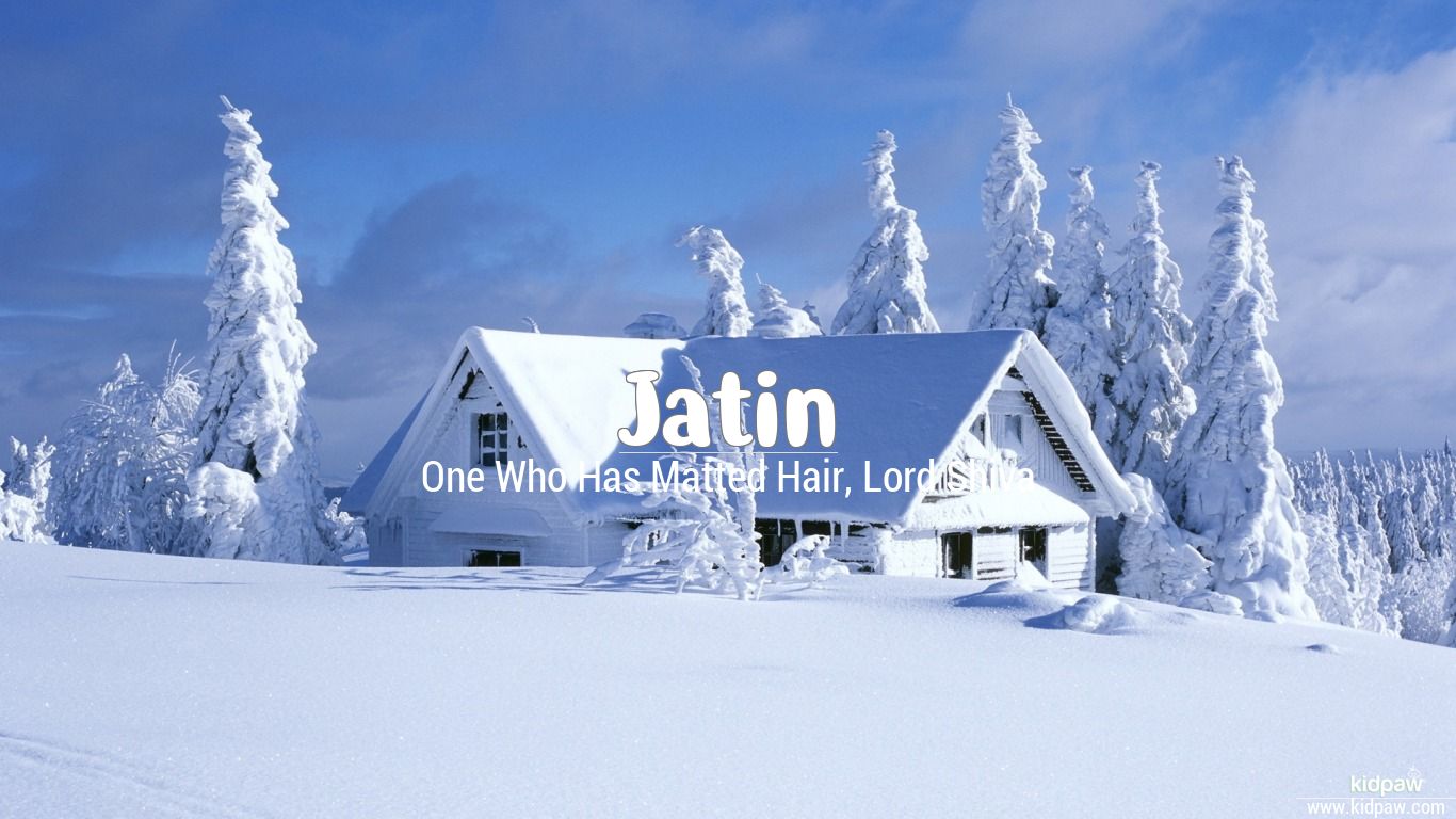 jatinの名前の壁紙,雪,冬,凍結,霜,木