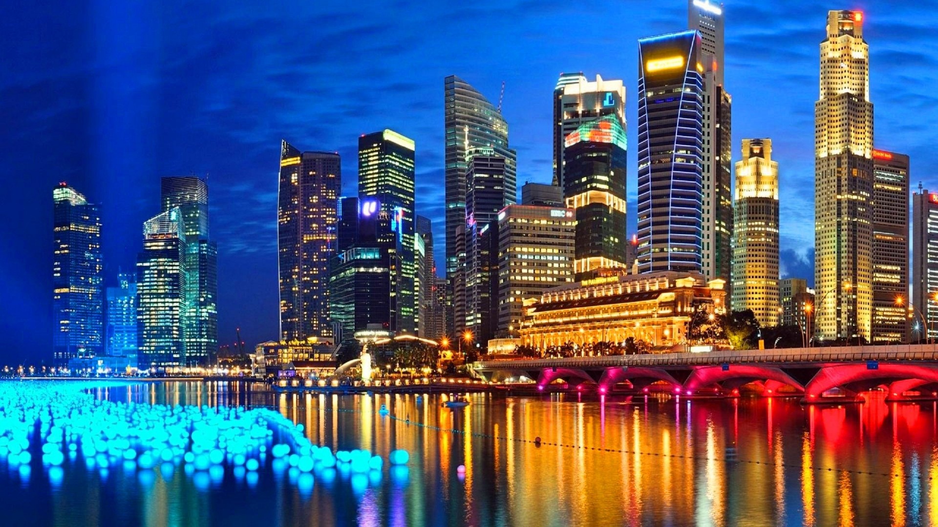 singapore wallpaper hd,paesaggio urbano,città,area metropolitana,orizzonte,riflessione