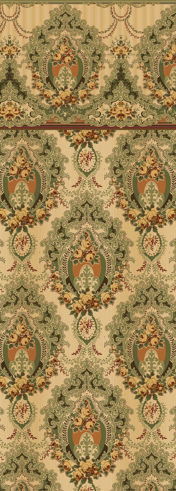 edwardian tapete,grün,muster,braun,teppich,textil 