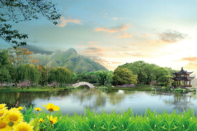 empapelado fondo de pantalla pemandangan,paisaje natural,naturaleza,reflexión,cielo,recursos hídricos