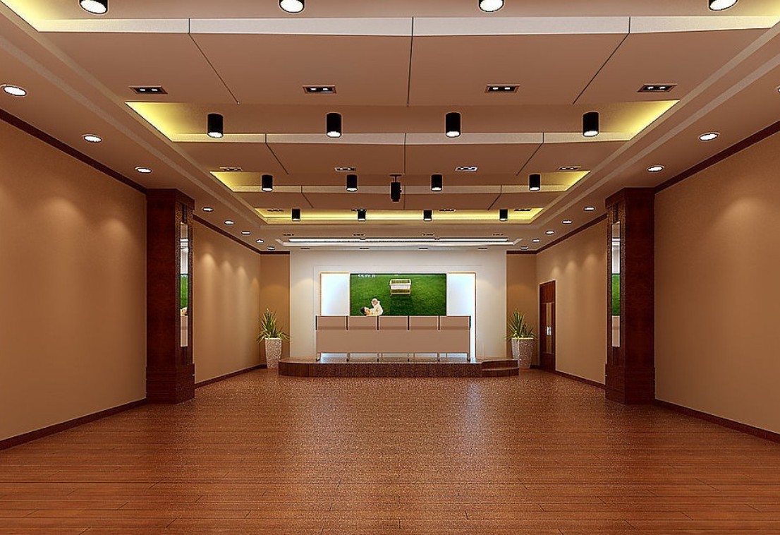 papier peint de bureau 3d,plafond,bâtiment,hall,éclairage,design d'intérieur