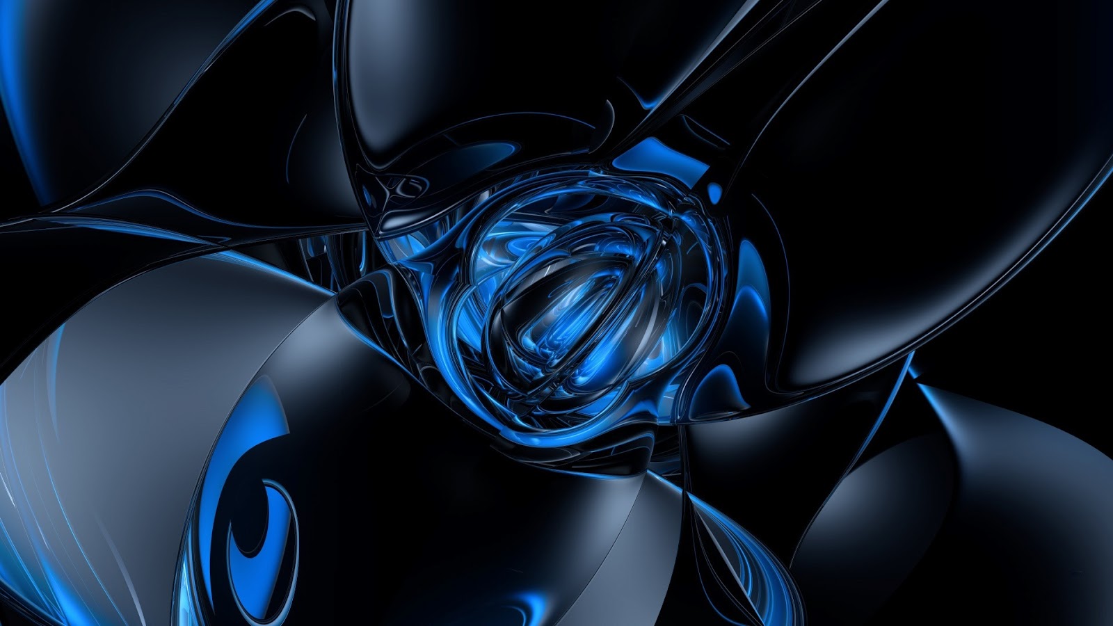 blue 3d wallpaper,blue,electric blue,fractal art,cobalt blue,water ...