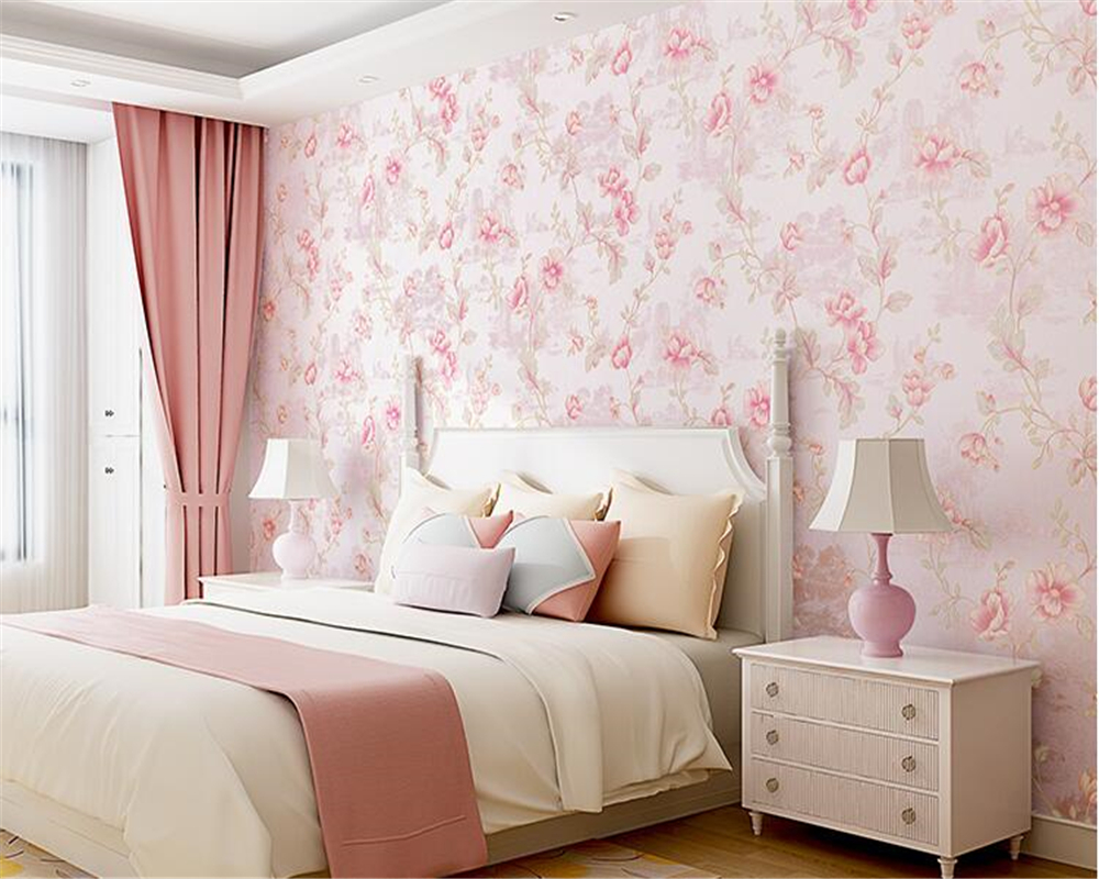 koreanisches tapetendesign,möbel,schlafzimmer,rosa,bett,zimmer