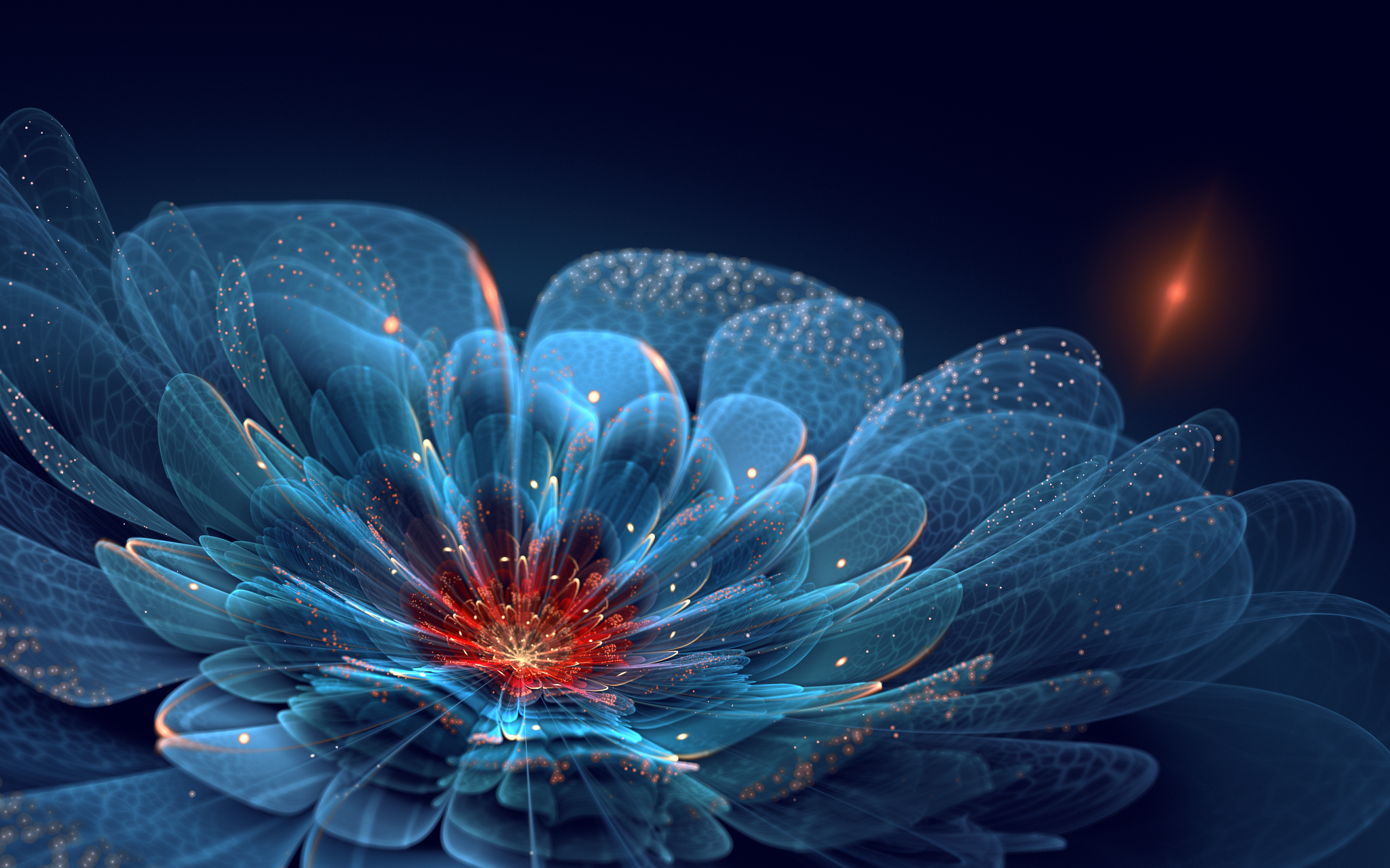 fond d'écran warna warni keren,bleu,art fractal,la nature,l'eau,fleur