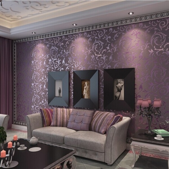 papier peint tendre rumah murah,salon,violet,chambre,fond d'écran,mur