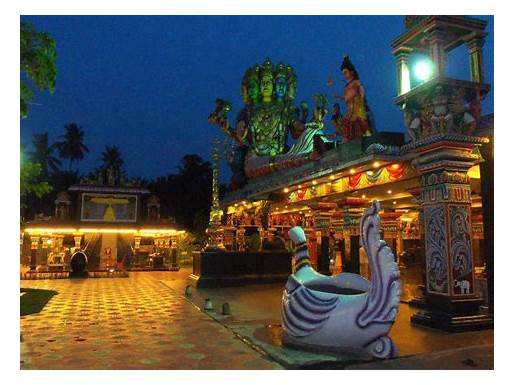 fond d'écran om sakthi,temple hindou,temple,nuit,attraction touristique,tourisme