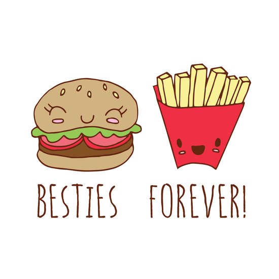 besties wallpaper,french fries,fast food,junk food,side dish,logo
