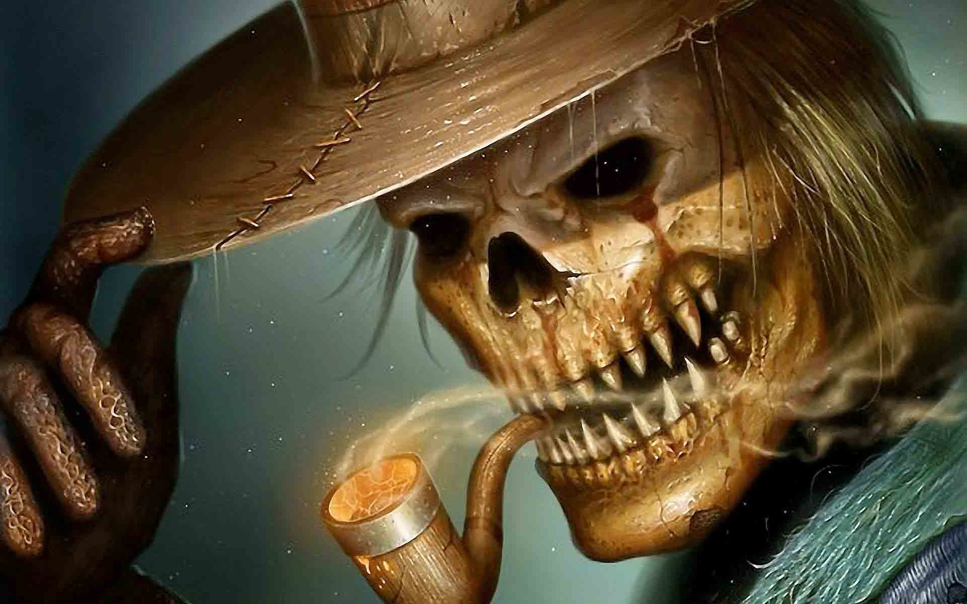 fondos de pantalla esqueleto fresco,cráneo,boca,mandíbula,ficción,sombrerería