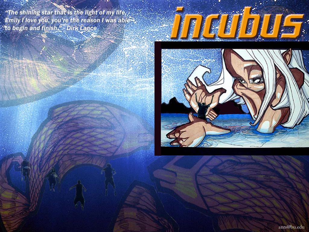 fondo de pantalla de incubus,dibujos animados,dibujos animados,cielo,ficción,personaje de ficción