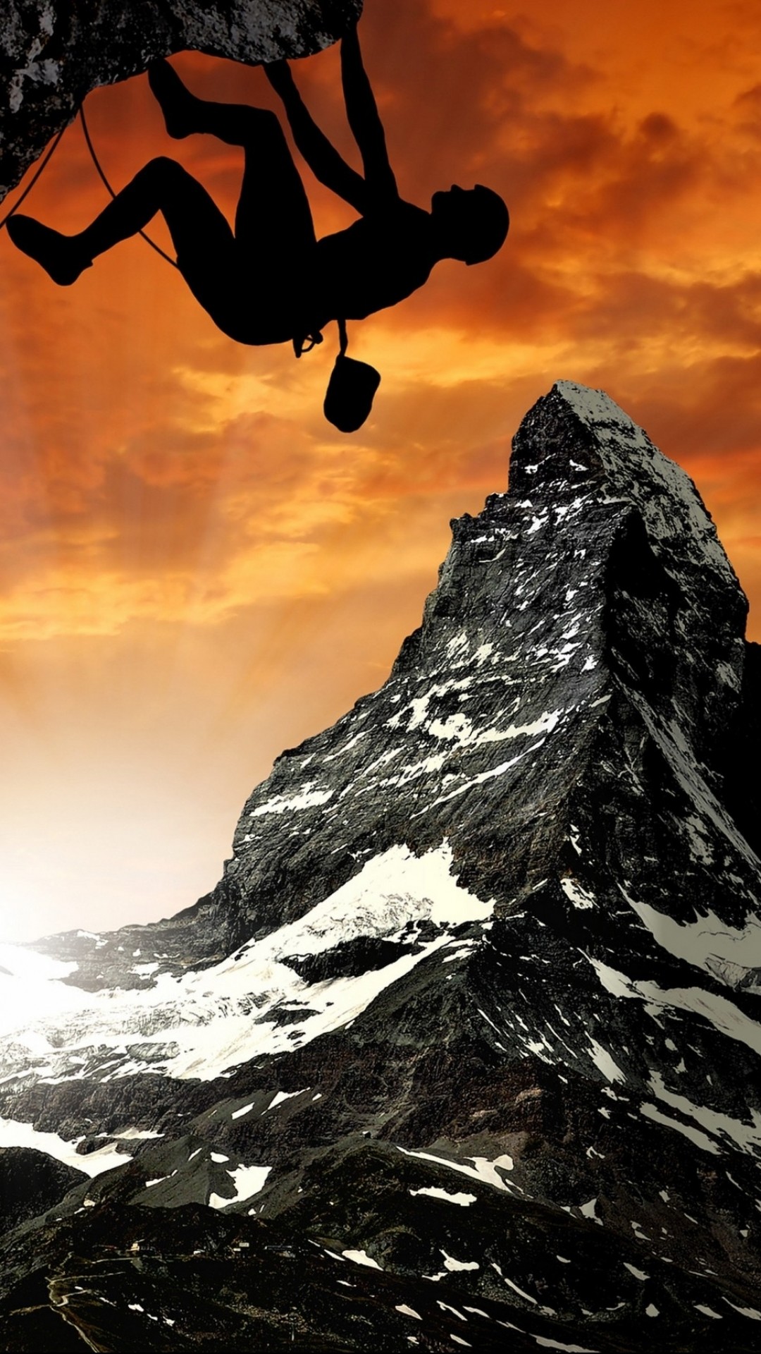 papel tapiz de escalada,deporte extremo,cielo,cumbre,rock,atmósfera