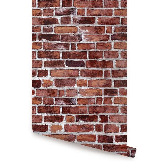 접착제 벽돌 벽지,벽돌,벽돌 세공,벽,주황색,갈색