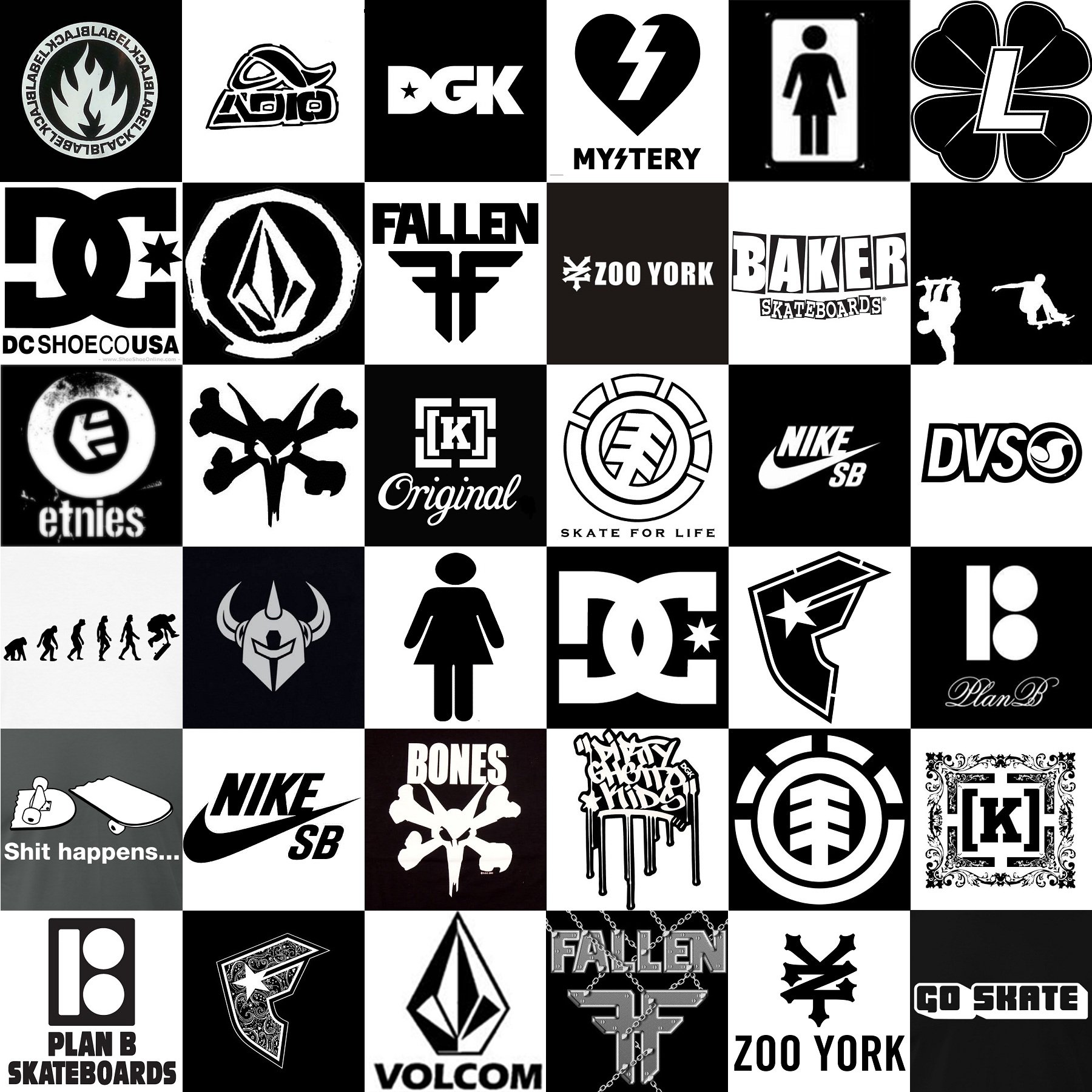 fond d'écran logo skate,police de caractère,noir et blanc,conception,conception graphique,modèle