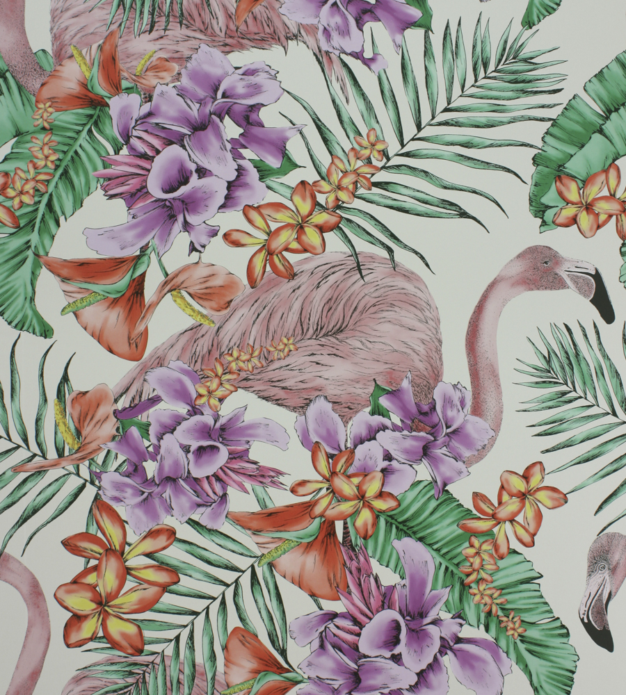 flamingo wallpaper uk,lila,planta,flor,modelo,textil