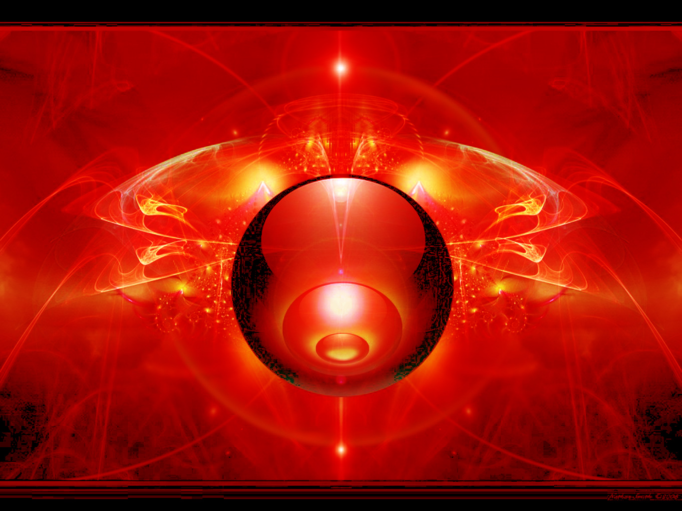 fondo de pantalla abstracto gratis,rojo,arte fractal,naranja,circulo,arte