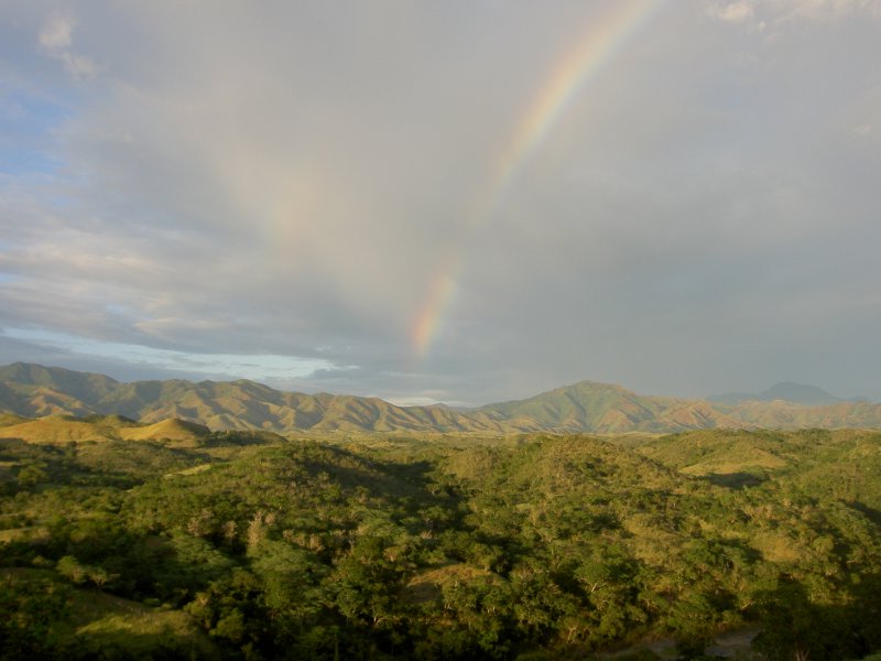 아이티 벽지,무지개,하늘,언덕,자연 경관,산