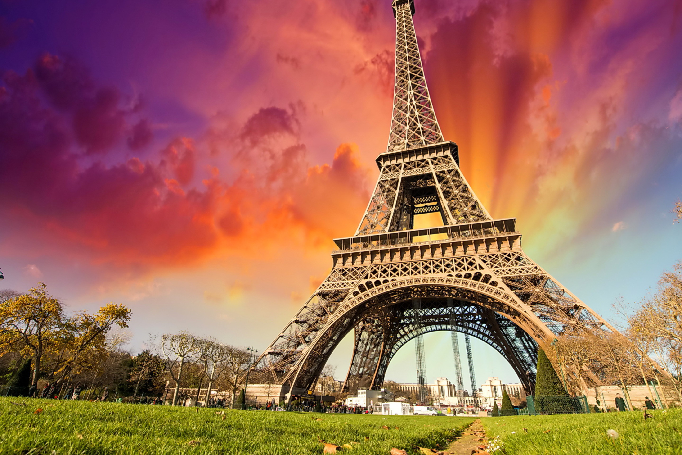 에펠 벽지,하늘,사진,건축물,자연 경관,탑