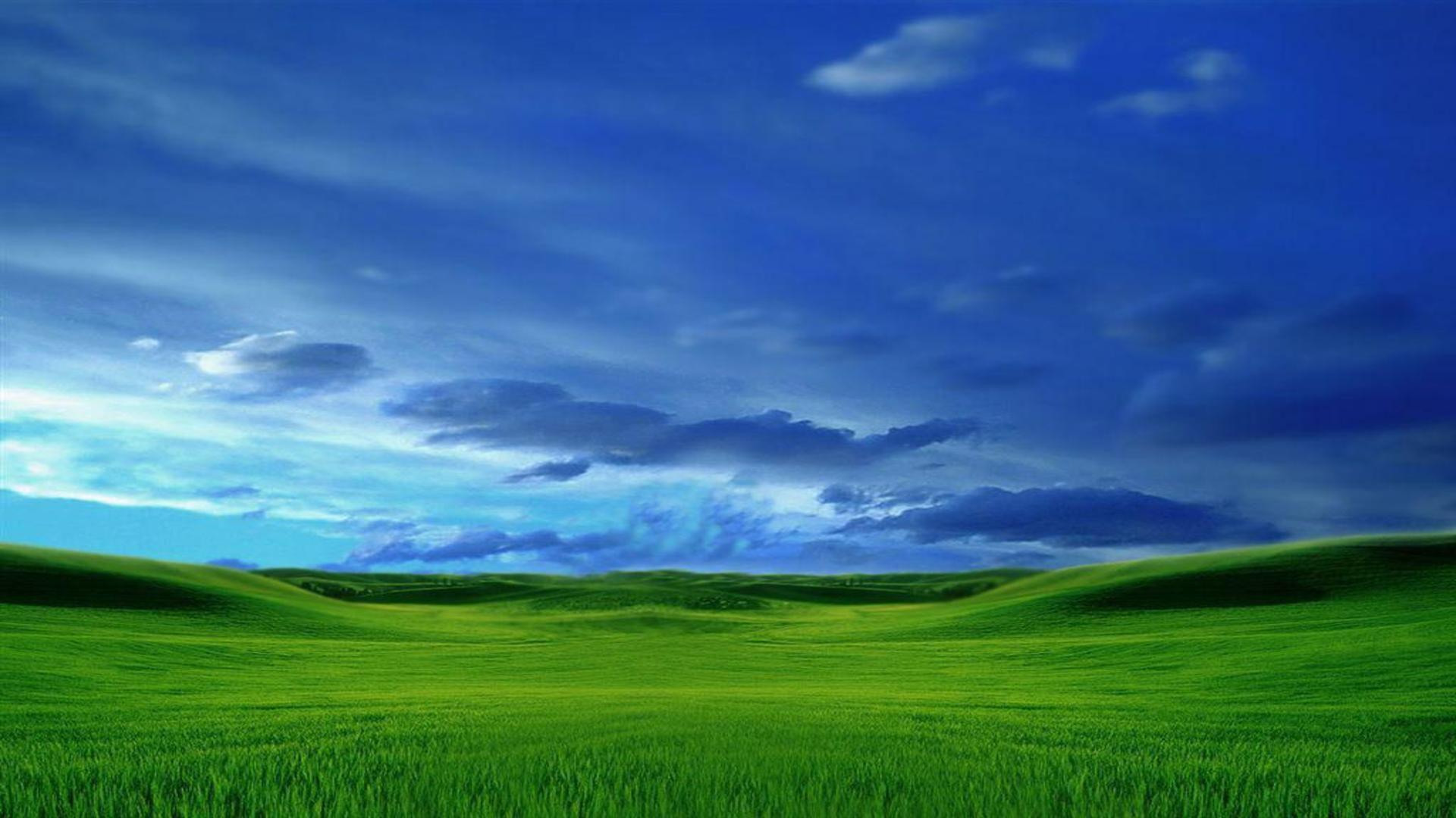 windows 10 무료 배경 화면,하늘,목초지,자연 경관,자연,초록