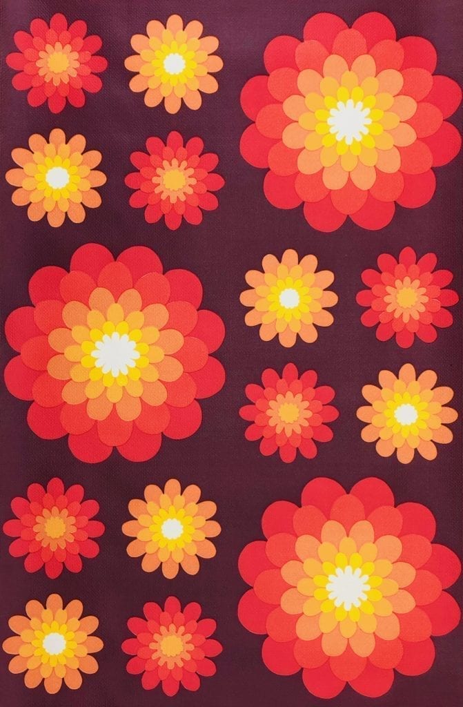 1980 년대 벽지,무늬,분홍,빛,주황색,조명