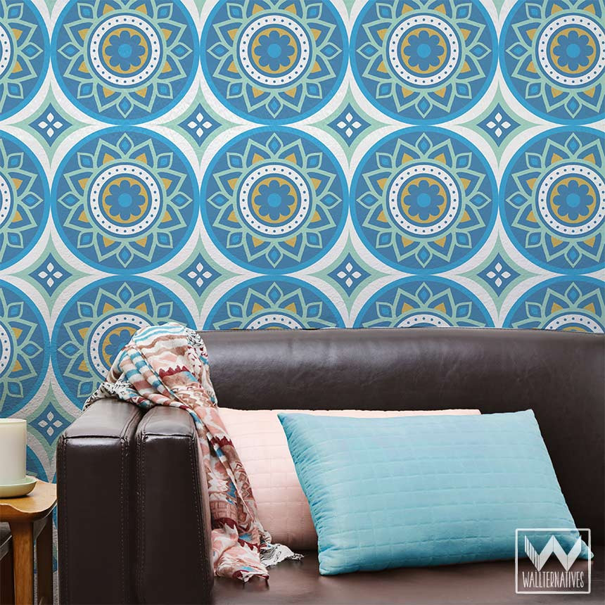 Blue Removable Wallpaper - Wallpaper- WallpaperUse