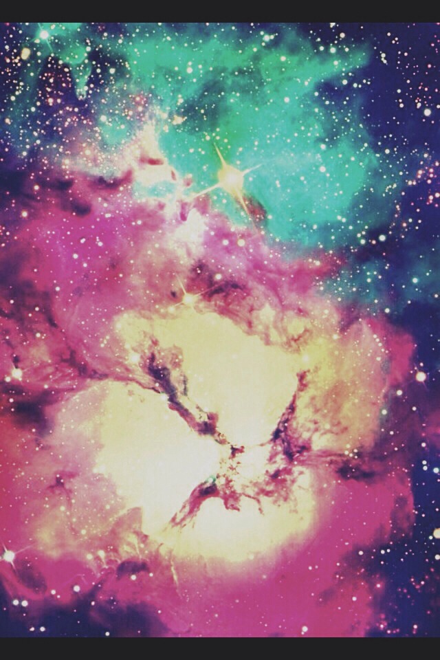 かわいいロック画面の壁紙 空 星雲 銀河 天体 ピンク Wallpaperuse