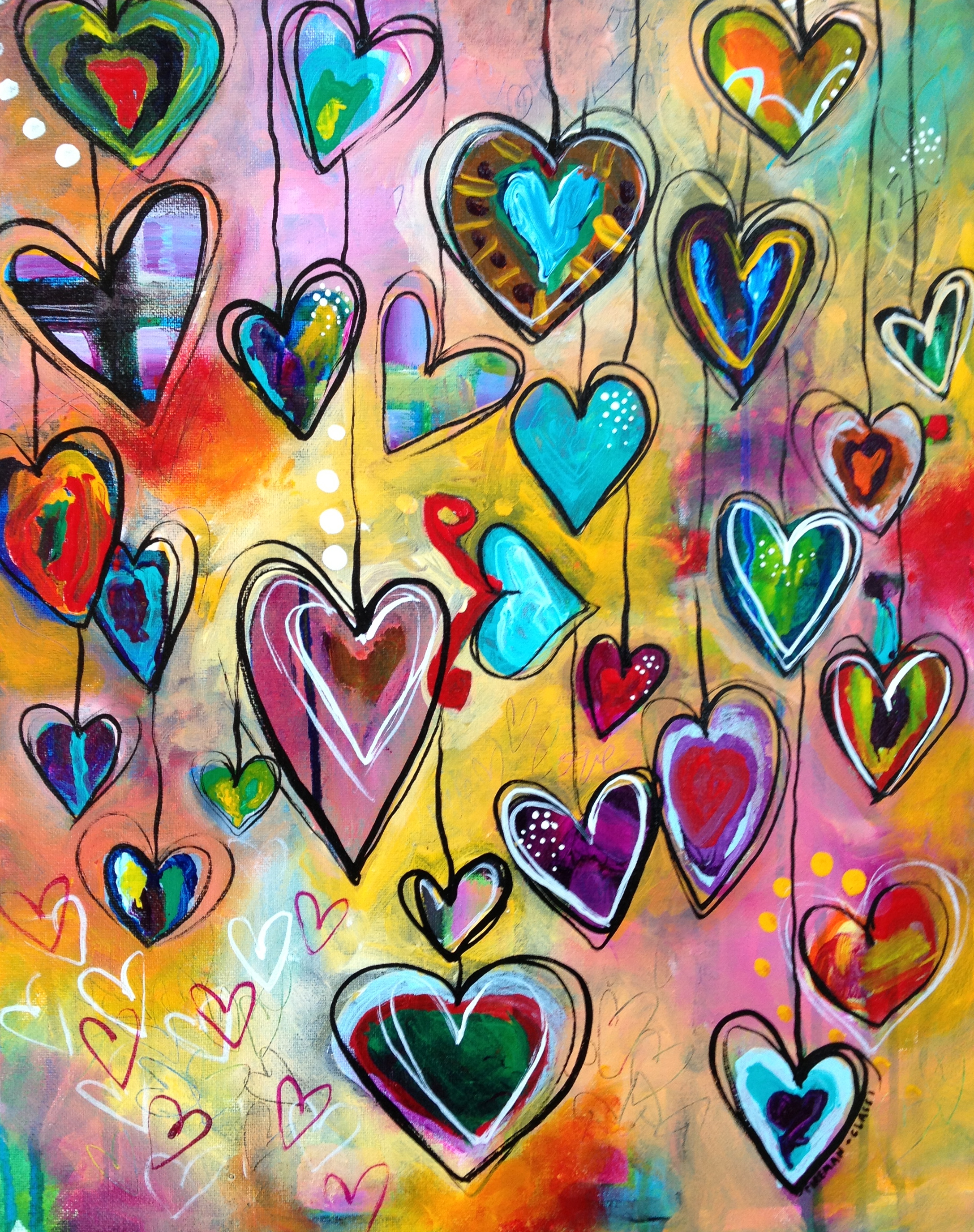 모바일 그림 벽지,심장,시각 예술,미술,무늬,사랑