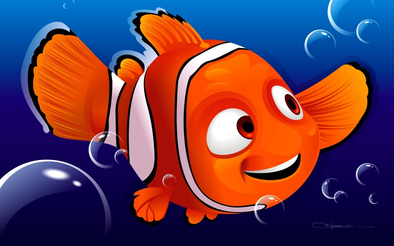 tapete nemo,anemonenfisch,fisch,fisch,animierter cartoon,clownfisch