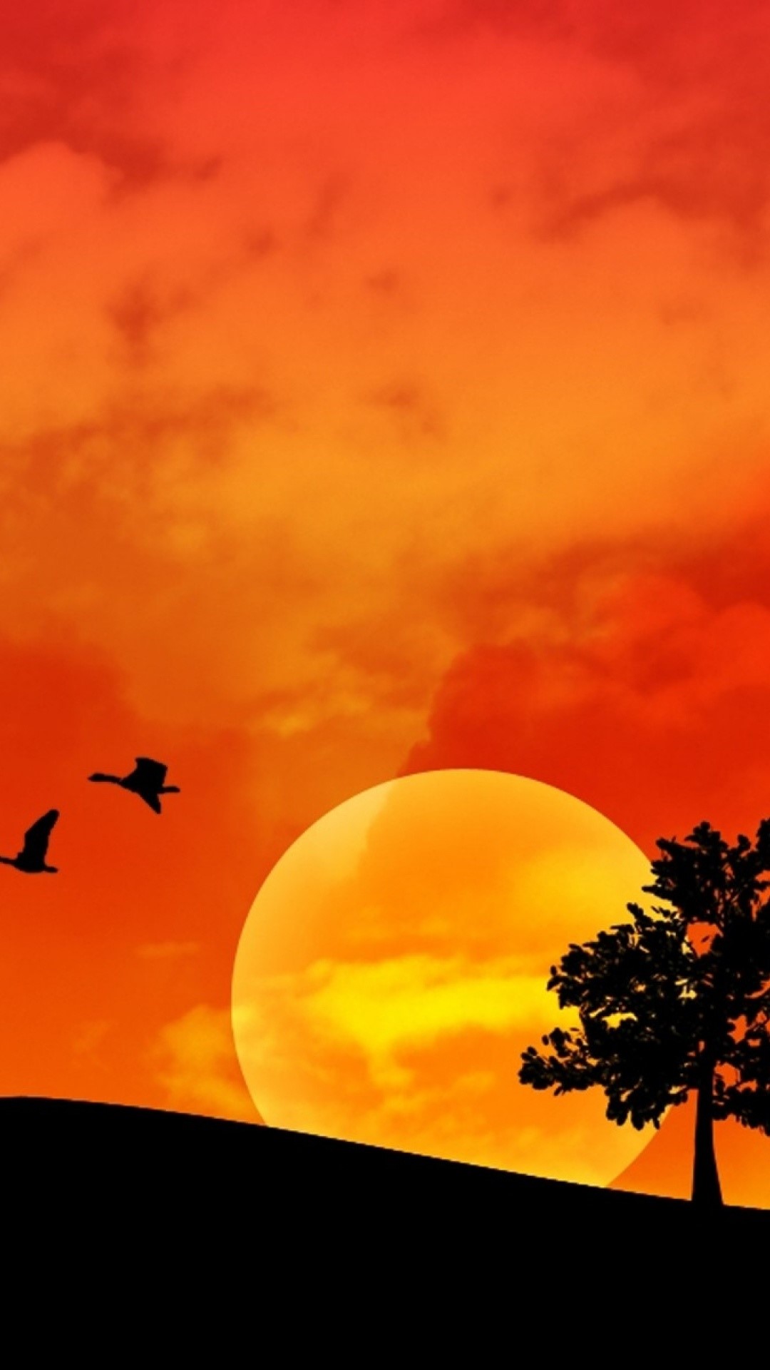 fondo de pantalla para iphone 6 plus,cielo,cielo rojo en la mañana,resplandor crepuscular,naturaleza,naranja