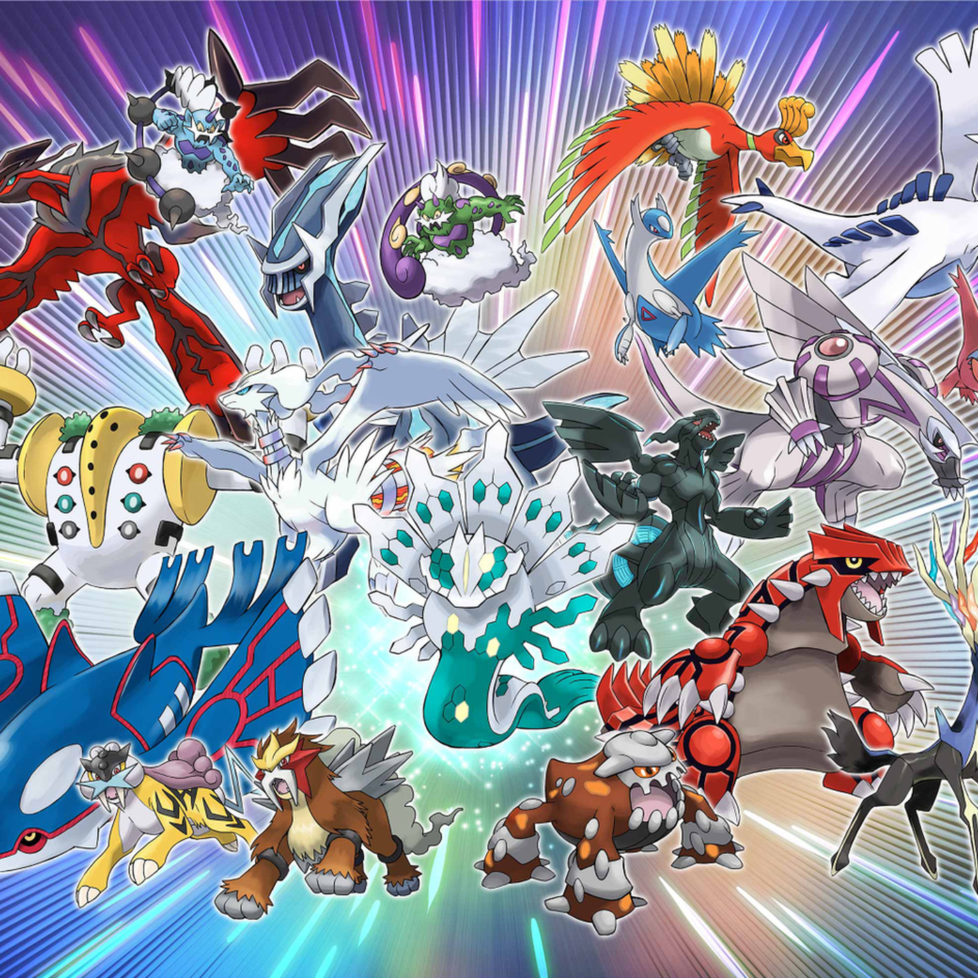 fond d'écran pokemon mega evolution,dessin animé,anime,conception graphique,personnage fictif,fiction